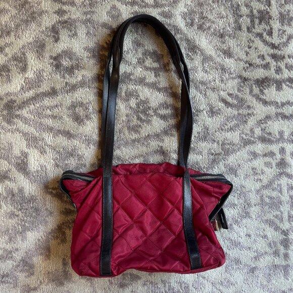 Vintage Prada Nylon Quilted Shoulder/Tote - Picture 1 of 16
